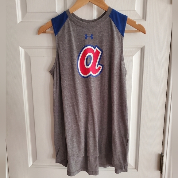 Under Armour Atlanta Braves Womens Racerback Tank Top Size - Picture 1 of 4